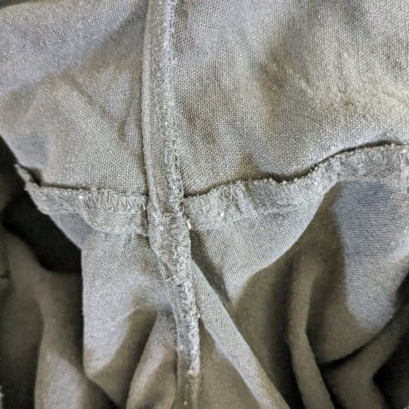 Silk noil wide leg pants in washed black / Eileen Fisher XS - Picture 3 of 5